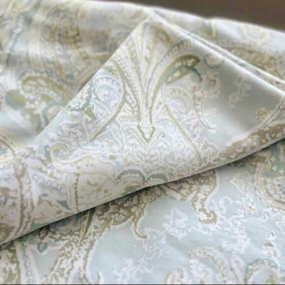 Pottery Barn Sienna Paisley Twin Cotton  Duvet Cover - Picture 3 of 8